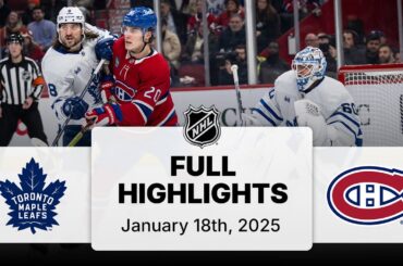 NHL Highlights | Maple Leafs vs. Canadiens | January 18, 2025
