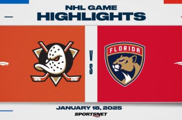 NHL Highlights | Ducks vs. Panthers - January 18, 2025