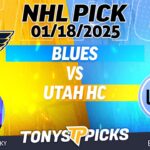St Louis Blues vs Utah Hockey Club 1/18/25 NHL Pick Prediction