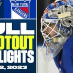 Columbus Blue Jackets at New York Rangers | FULL Shootout Highlights - January 18, 2025