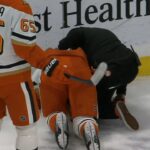 Sam Reinhart 🚫Game Misconduct🚫 Kneeing Against Isac Lundestrom