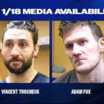 NYR vs CBJ: Vincent Trocheck and Adam Fox Postgame Availability | Jan. 18, 2025