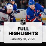 NHL Highlights | Blue Jackets vs. Rangers - January 18, 2025