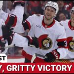 POSTCAST: OTTAWA SENATORS GRIND OUT HUGE ROAD WIN VS NEW JERSEY DEVILS