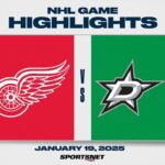 NHL Highlights | Red Wings vs. Stars - January 19, 2025