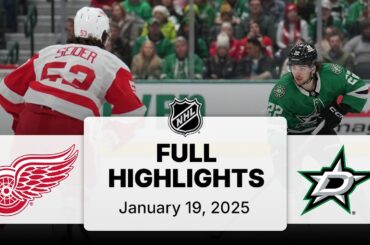 NHL Highlights | Red Wings vs. Stars - January 19, 2025