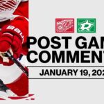JT Compher, Alex Lyon, Todd McLellan Post Game Comments @ DAL | Jan. 19, 2025
