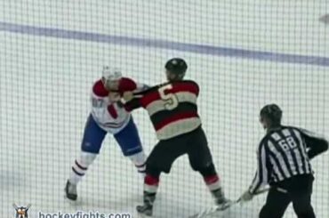 Max Pacioretty vs Brian Lee Dec 27, 2011