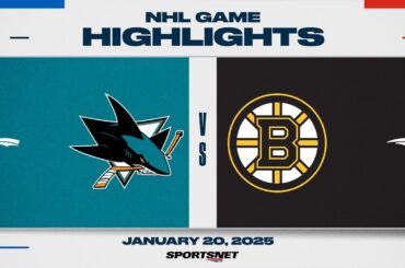 NHL Highlights | Sharks vs. Bruins - January 20, 2025