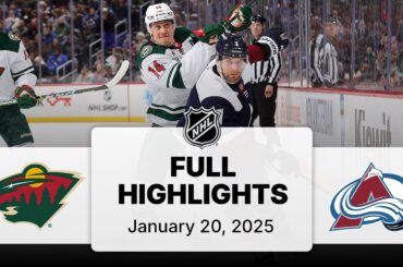 NHL Highlights | Wild vs. Avalanche - January 20, 2025