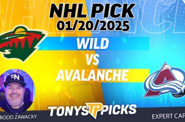 Minnesota Wild vs Colorado Avalanche 1/20/25 NHL Pick Prediction