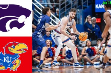 Kansas Jayhawks Vs Kansas State Wildcats Game Highlights Jan 18,2025 Men's College Basketball