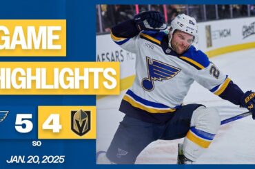 Game Highlights: Blues 5, Golden Knights 4 (SO)