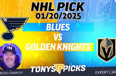 St Louis Blues vs Vegas Golden Knights 1/20/25 NHL Pick Prediction