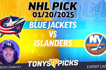 Columbus Blue Jackets vs New York Islanders 1/20/25 NHL Pick Prediction
