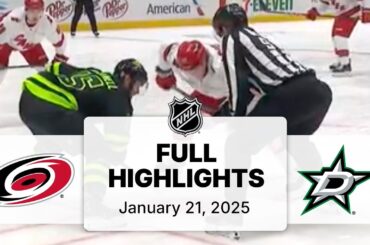 NHL Highlights | Hurricanes vs. Stars | January 21, 2025