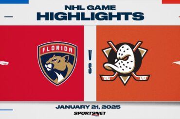 NHL Highlights | Panthers vs. Ducks - January 21, 2025