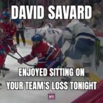 David Savard secures the W over Tampa by SITTING 😂