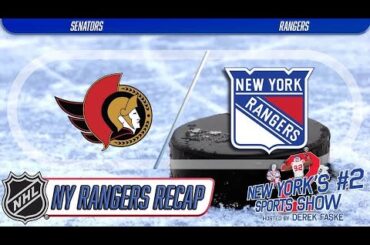 Rangers rout Senators 5-0 to push closer to wild-card spot