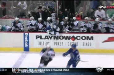 Joe Pavelski vs Keith Ballard Jan 21, 2012