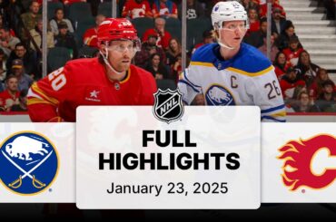 NHL Highlights | Sabres vs. Flames | January 23, 2025