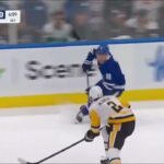 Max Domi dekes Rutger McGroarty out of his skates