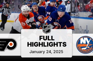 NHL Highlights | Flyers vs. Islanders | January 24, 2025
