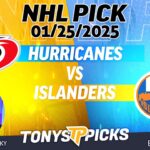 Carolina Hurricanes vs New York Islanders 1/25/25 NHL Pick Prediction