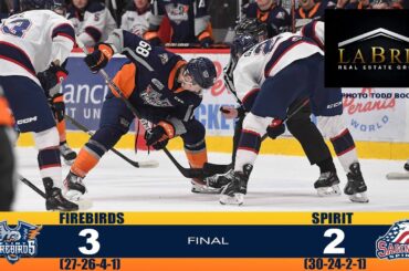 HIGHLIGHTS 2/26/23 - Firebirds Hold Off Spirit in 3-2 Victory