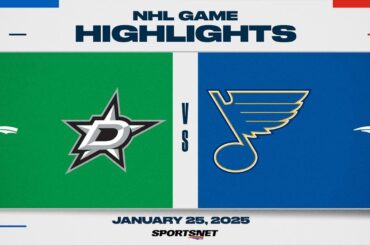 NHL Highlights | Stars vs. Blues - January 25, 2025