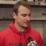 Meier, Mercer, Keefe Pregame in Philadelphia