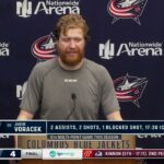 Jakub Voracek on his 1000th career game