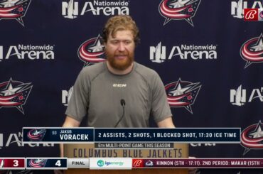 Jakub Voracek on his 1000th career game