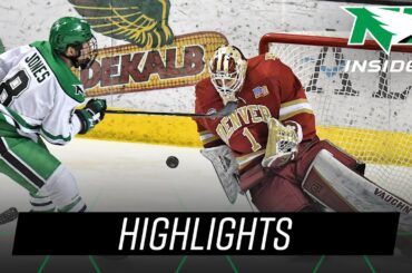North Dakota at Denver - Gm 1 NCHC Quarterfinals | Highlights | UND Hockey | 3/15/19