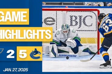 Game Highlights: Blues 2, Canucks 5