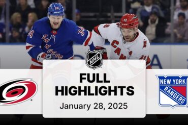 NHL Highlights | Hurricanes vs. Rangers | January 28, 2025