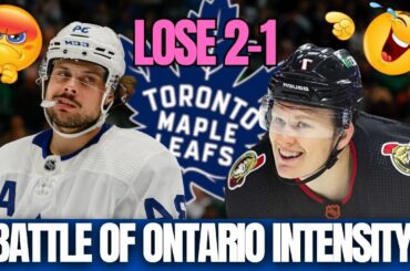 🚨|TOUGH LOSS: LEAFS FALL TO SENS IN HEATED BATTLE OF ONTARIO!