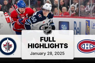 NHL Highlights | Jets vs. Canadiens | January 28, 2025