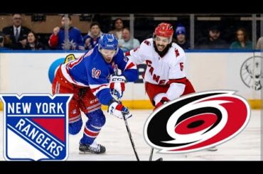 NEW YORK RANGERS VS CAROLINA HURRICANES LIVE SCORE | NATIONAL HOCKEY LEAGUE |
