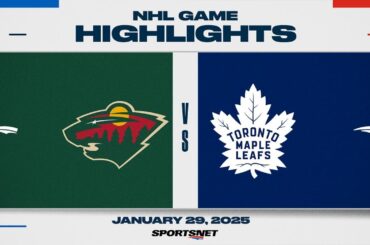 NHL Highlights | Wild vs. Maple Leafs - January 29, 2025