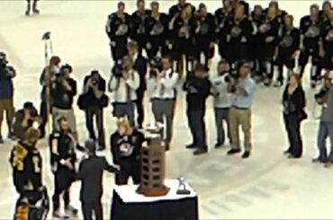 Clark Cup Finals Game 5 - awards ceremony, Resch Center, Green Bay, 5-23-12
