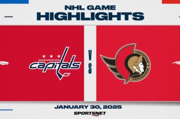 NHL Highlights | Capitals vs. Senators - January 30, 2025