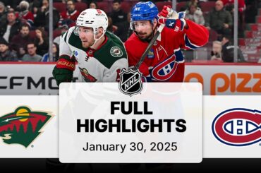 NHL Highlights | Wild vs. Canadiens | January 30, 2025