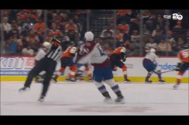 NHL Referee Mitch Dunning STRETCHERED OFF ICE | Mitch Dunning, Josh Manson SCARY COLLISION