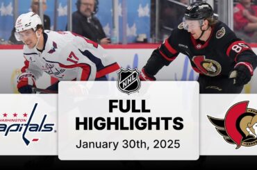 NHL Highlights | Capitals vs. Senators | January 30, 2025