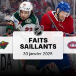 Wild vs Canadiens 30/1/25 | Faits saillants