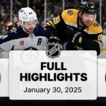 NHL Highlights | Jets vs. Bruins | January 30, 2025