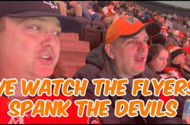 WE WENT TO THE FLYERS VS DEVILS GAME - THE DEVILS GOT SPANKED!