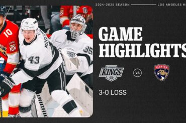 LA Kings Get Shut Out as They Fall to the Florida Panthers 3-0