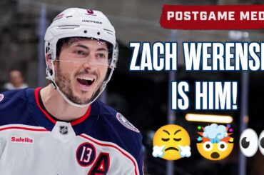 Zach Werenski Is HIM 😤🤯👀 Blue Jackets Come Back to Win 3-2 in Overtime Over Utah | Postgame Media